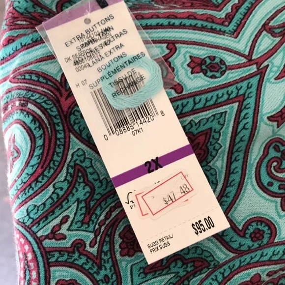 NWT Jones New York Signature Woman Size 2X top shirt - Picture 5 of 5